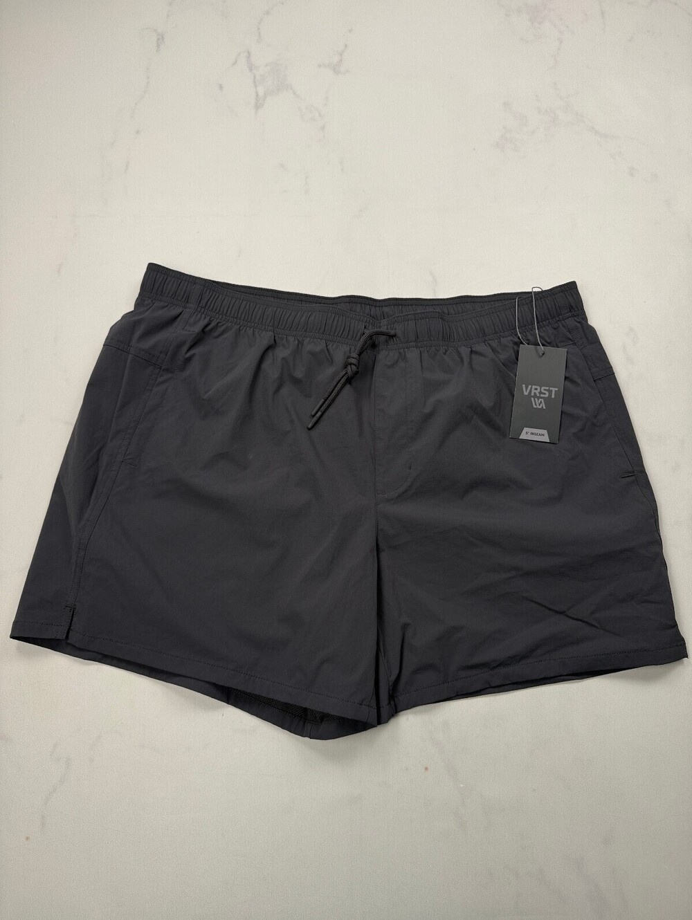 VRST Athletic Shorts Black Contemporary Adjustable Drawstring - Mens XXL